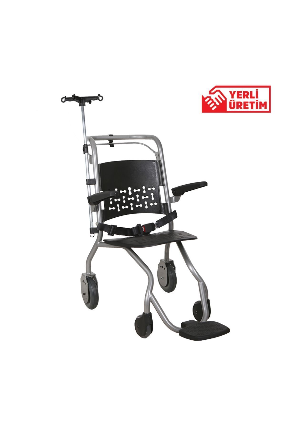 Golfi G506 Hastane Tipi Tekerlekli Sandalye – 150 Kg Taşıma Kapasiteli Transfer Sandalyesi