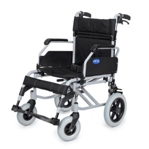 Comfort Plus DM-337 50 cm Alüminyum Transfer Tekerlekli Sandalye | Refakatçi Frenli, Katlanır