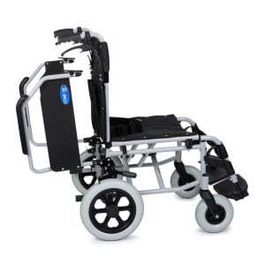 Comfort Plus DM-337 50 cm Alüminyum Transfer Tekerlekli Sandalye | Refakatçi Frenli, Katlanır