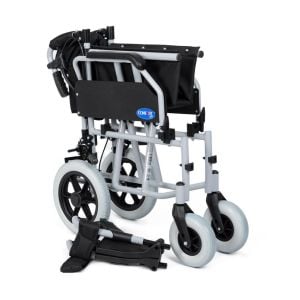 Comfort Plus DM-337 50 cm Alüminyum Transfer Tekerlekli Sandalye | Refakatçi Frenli, Katlanır