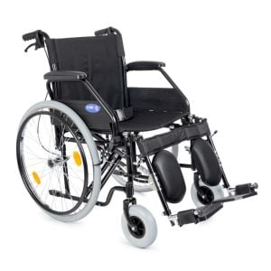 Comfort Plus DM-303 50 cm Manuel Tekerlekli Sandalye | Baldır Destekli, Katlanır, Refakatçi Frenli