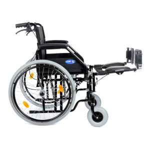 Comfort Plus DM-303 50 cm Manuel Tekerlekli Sandalye | Baldır Destekli, Katlanır, Refakatçi Frenli