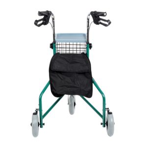 Comfort Plus DY049143 3 Tekerlekli Rolatör | Katlanır, Frenli, Sepetli, Ayarlanabilir Walker Yürüteç