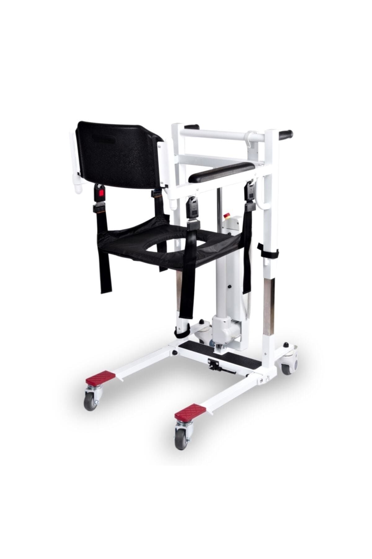 Dm-190u Portatif Mobil Lift Hasta Transfer Lifti hasta kalırma sadalyesi lifti Motorlu Kaldırma-İndirme, Demonte Tasarım, Şarjlı Batarya, WC-Banyo Uyumlu DM-190U NEW
