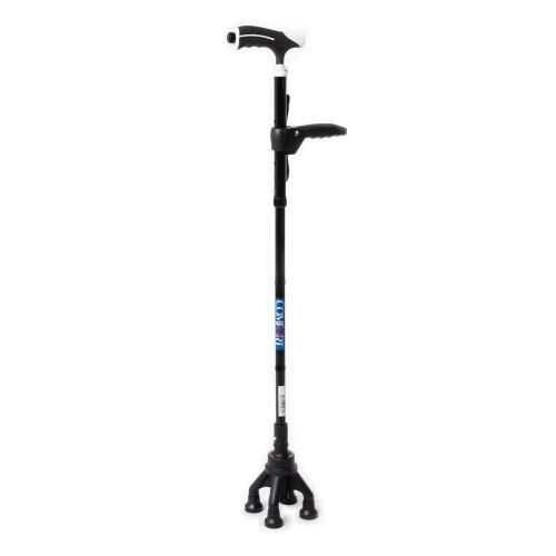 Comfort Plus KY922 4 Ayaklı Yeni Nesil Lux Katlanır Baston Lambalı