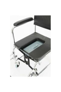 Medikalbirlik Klozetli Tuvaletli Tekerlekli Sandalye Engelli Hasta Banyo Tuvalet Sandalyesi