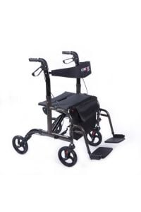 Dm9124 Lüx Ayak Pedallı Alüminyum Rolatör Yürüteç Frenli Hasta Yürüteci