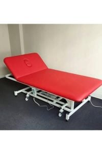 iki Motorlu Tedavi Ve Masaj Masası BOBATH YATAĞI 120 x 200 TEKERLİ MODEL
