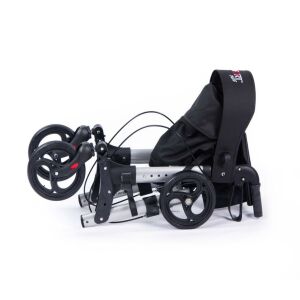 Comfort Plus DM-9102 Lüx Alüminyum Rollatör – Çantalı, Oturaklı, Frenli, Katlanabilir Yürüteç