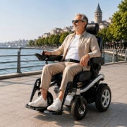 P268 Arazi Tipi Akülü Tekerlekli Sandalye | Güçlü, Konforlu ve Zorlu Zeminlere Uygun Üst Segment Model