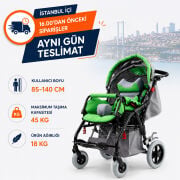 P990XL Buggy Engelli Çocuk Puseti | 85-140 cm Kullanıcı Boyuna Uygun, 45 kg Taşıma Kapasiteli Geniş Oturumlu Model