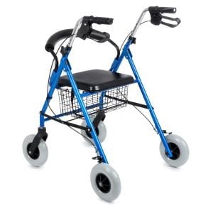 Comfort Plus DY049146L Kalın Tekerlekli Rolatör Yürüteç | Alüminyum Sepetli Katlanabilir Rollato