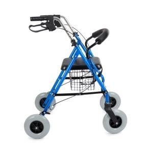 Comfort Plus DY049146L Kalın Tekerlekli Rolatör Yürüteç Alüminyum Tekerlekli Rolatör kalın tekerli sepetli Rollator yürüteç