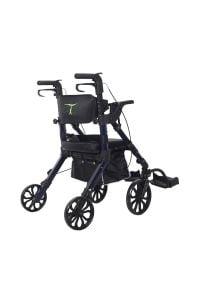 Pr-898 Alüminyum Lüx Walker ( Rollator ) Hasta Yürüteci geniş  oturaklı frenli yürüteç