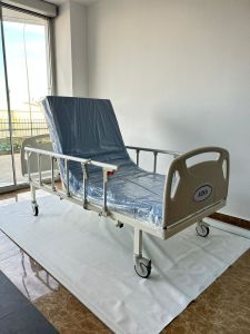 Hasta Karyolası 2 Motorlu Abs Başlıklı Alüminyum Korkuluklu