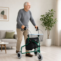 Comfort Plus DY049143 3 Tekerlekli Yürüteç Rolatör 3 Tekerlekli Sepetli Yürüteç