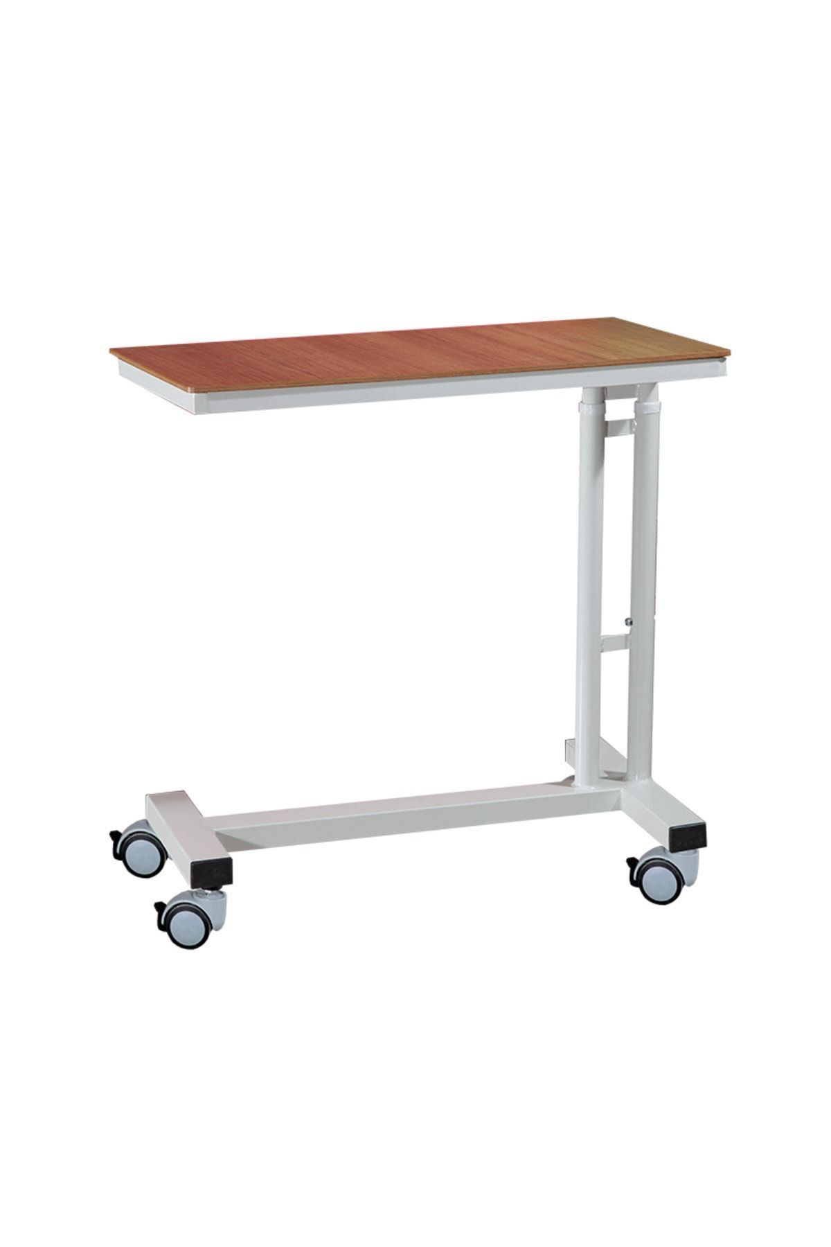 E-273 - Yemek Masası Amortisorlu üst kalıte beyaz tabla hidrolikli