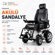 P288 Elektrikli Ayak Kalkar ve Sırt Yatar Akülü Sandalye Arazi tip akülü sandalye