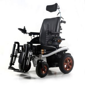 Poylin P288 Elektrikli Ayak Kalkar ve Sırt Yatar Akülü Sandalye Arazi tip akülü sandalye