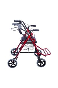 Ayak Pedallı Alüminyum Rolatör Yürüteç - Sepetli Yürüteç Tekerlekli Sandalye Gibi Kullanma Imkanı