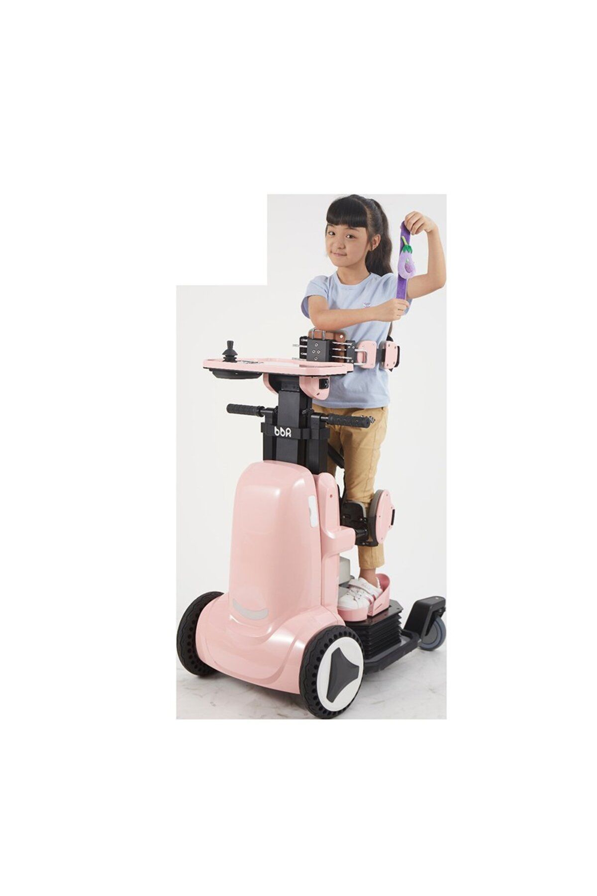 XZ-DROID P Robooter Pediatrik Akülü Tekerlekli Sandalye Pembe