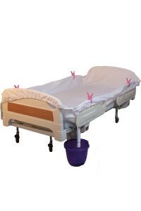Pratik Hasta Yıkama Çarşafı | Yatakta Hasta Banyo ve Saç Yıkama Örtüsü