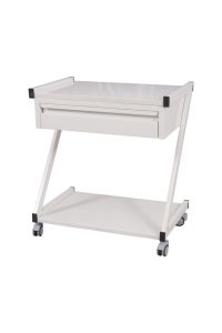 Çekmeceli Cihaz Sehpası Beyaz