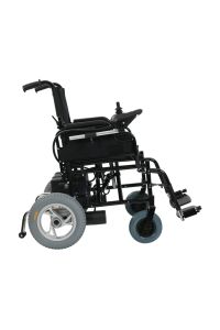 Jetty JT-100 Katlanır Akülü Tekerlekli Sandalye | Katlanabilir Elektrikli Engelli Sandalyesi | Medikal Birlik Si̇yah