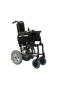 Jetty JT-100 Katlanır Akülü Tekerlekli Sandalye | Katlanabilir Elektrikli Engelli Sandalyesi | Medikal Birlik Si̇yah