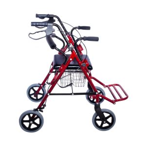 Comfort Plus DM9146 Ayak Pedallı Alüminyum Rollatör oturaklı sandalye FRENLİ YÜRÜTEÇ