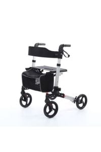 WOLLEX WG-R968 Alüminyum Tekerlekli Rolatör | Katlanabilir Frenli Hasta ve Yaşlı Yürüteci