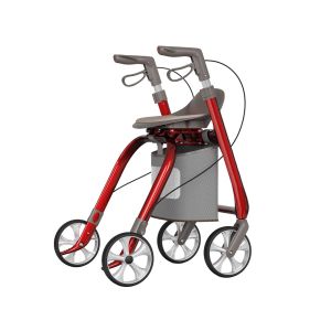 PR-899 Karbon Fiber Lüks Rollatör Yürüteç | 135 Kg, Hafif, Katlanabilir, Oturaklı ve Frenli Walker | Medikal Birlik