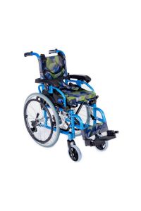 KY980LQ-30 Alüminyum Pediatrik Özellikli Tekerlekli Sandalye Mavi