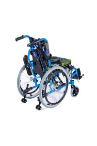 KY980LQ-30 Alüminyum Pediatrik Özellikli Tekerlekli Sandalye Mavi