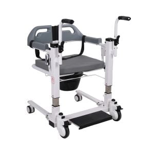 G570 Elektrikli Klozetli Tekerlekli Sandalye HASTA TAŞIMA VİNÇ Hasta kaldırma lifti Motorlu Kaldırma-İndirme, Demonte Tasarım, Şarjlı Batarya, WC-Banyo Uyumlu