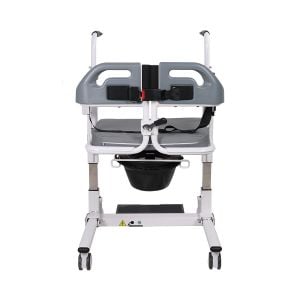 G570 Elektrikli Klozetli Tekerlekli Sandalye HASTA TAŞIMA VİNÇ Hasta kaldırma lifti Motorlu Kaldırma-İndirme, Demonte Tasarım, Şarjlı Batarya, WC-Banyo Uyumlu