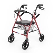 Comfort Plus DM-9144 Rolatör oturaklı Yürüteç sepetli frenli 4 Tekerlekli Yürüteç