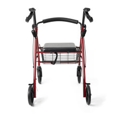 Comfort Plus DM-9144 Rolatör oturaklı Yürüteç sepetli frenli 4 Tekerlekli Yürüteç