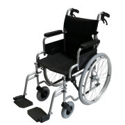 P120 Refakatçi Frenli Manuel Tekerlekli Sandalye | 35 cm Oturma Genişliğine Sahip Güvenli ve Pratik Model