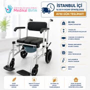 P690 Banyo Tuvalet Sandalyesi | Alüminyum Gövdeli, Katlanabilir ve Hijyenik Kullanım