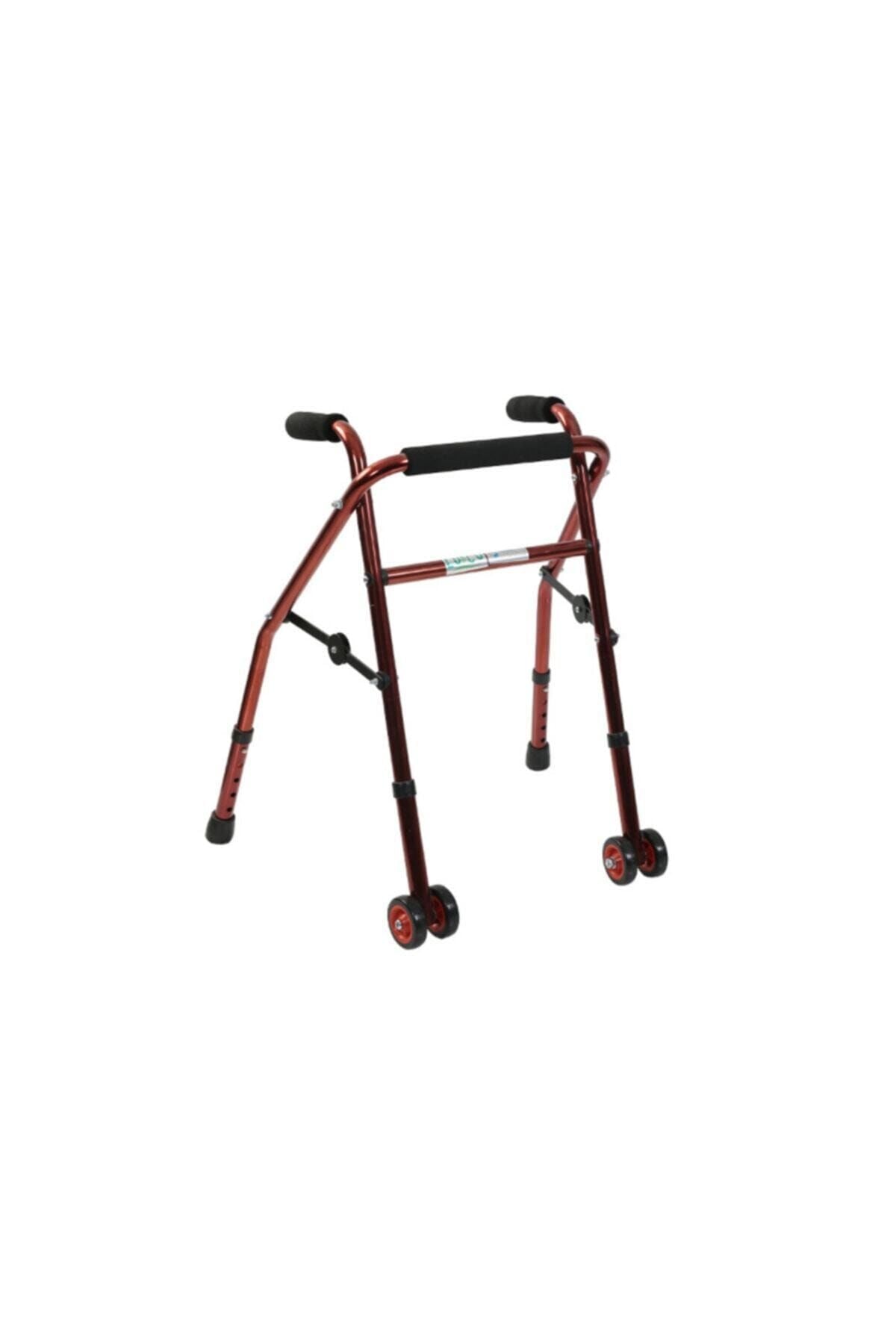PR-445 Pediatrik Alüminyum Ters Walker Çocuk Yürüteci | 2 Tekerlekli, Katlanabilir ve Boy Ayarlı | Medikal Birlik