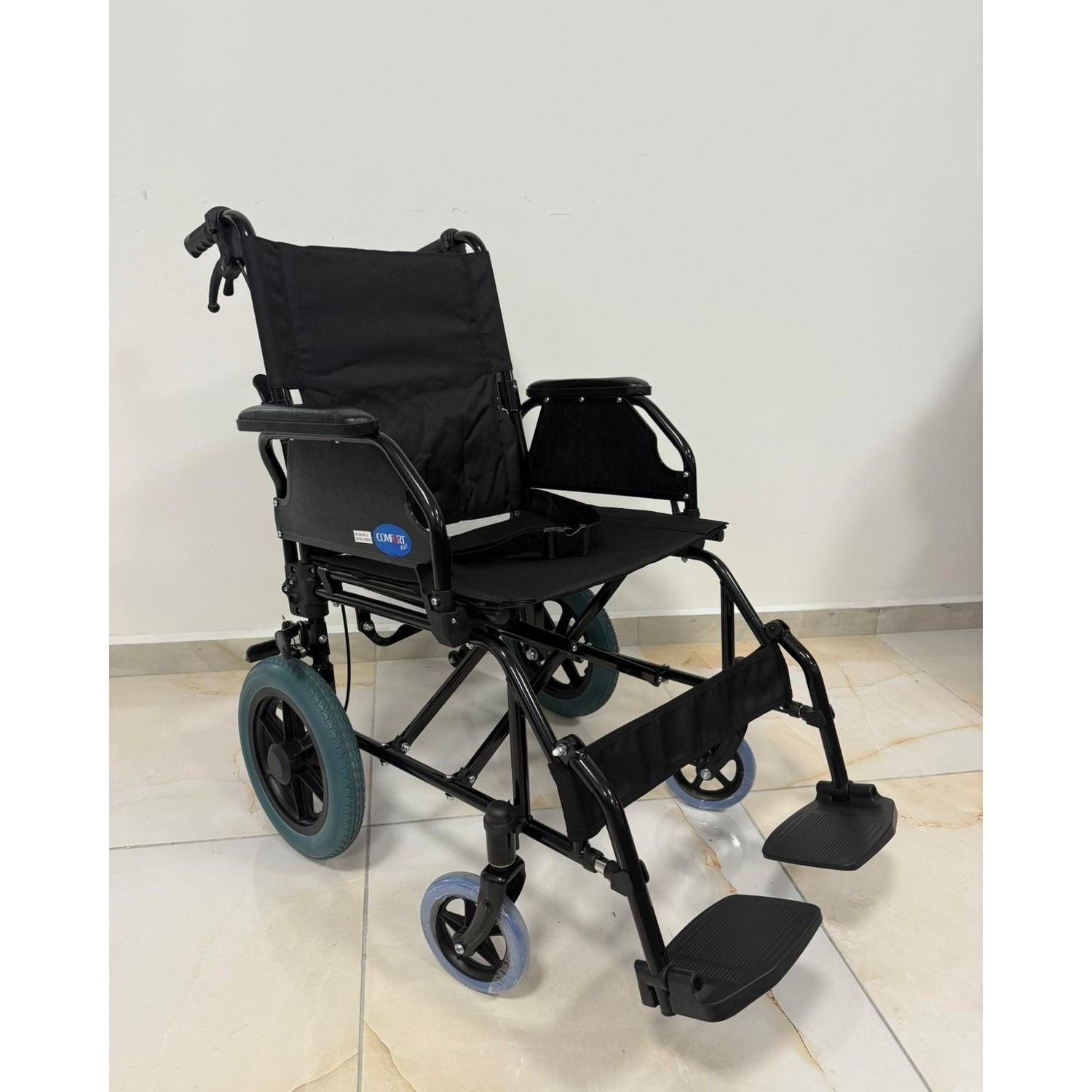 Comfort Plus DM-863-12 Transfer Tekerlekli Sandalye | 46 cm, Refakatçi Frenli, Katlanabilir