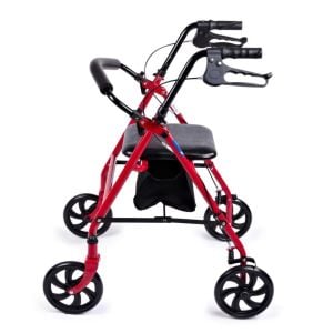 POYLİN Rolatör oturaklı Yürüteç bez sepetli frenli