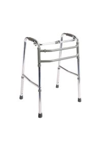 P550 Alüminyum Walker | Çift Barlı, Katlanabilir ve Hareketli Gövdeli Güvenli Walker Beyaz