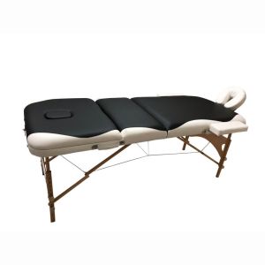 Comfort Plus Ahşap Masaj Masası İthal 305 Siyah Beyaz – Katlanabilir Masaj ve Terapi Masası