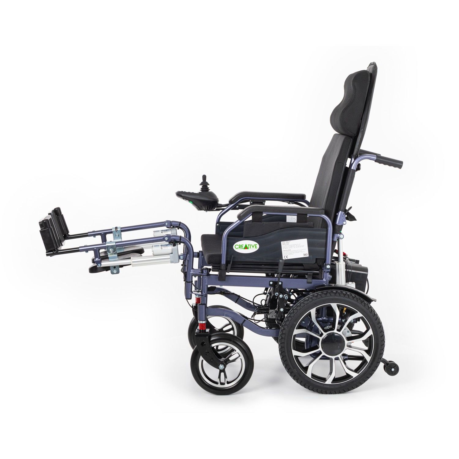 Creative CR-8012 Akülü Tekerlekli Sandalye Özellikli Motorlu Sırt Yatar ve Motorlu Ayak Kalkar