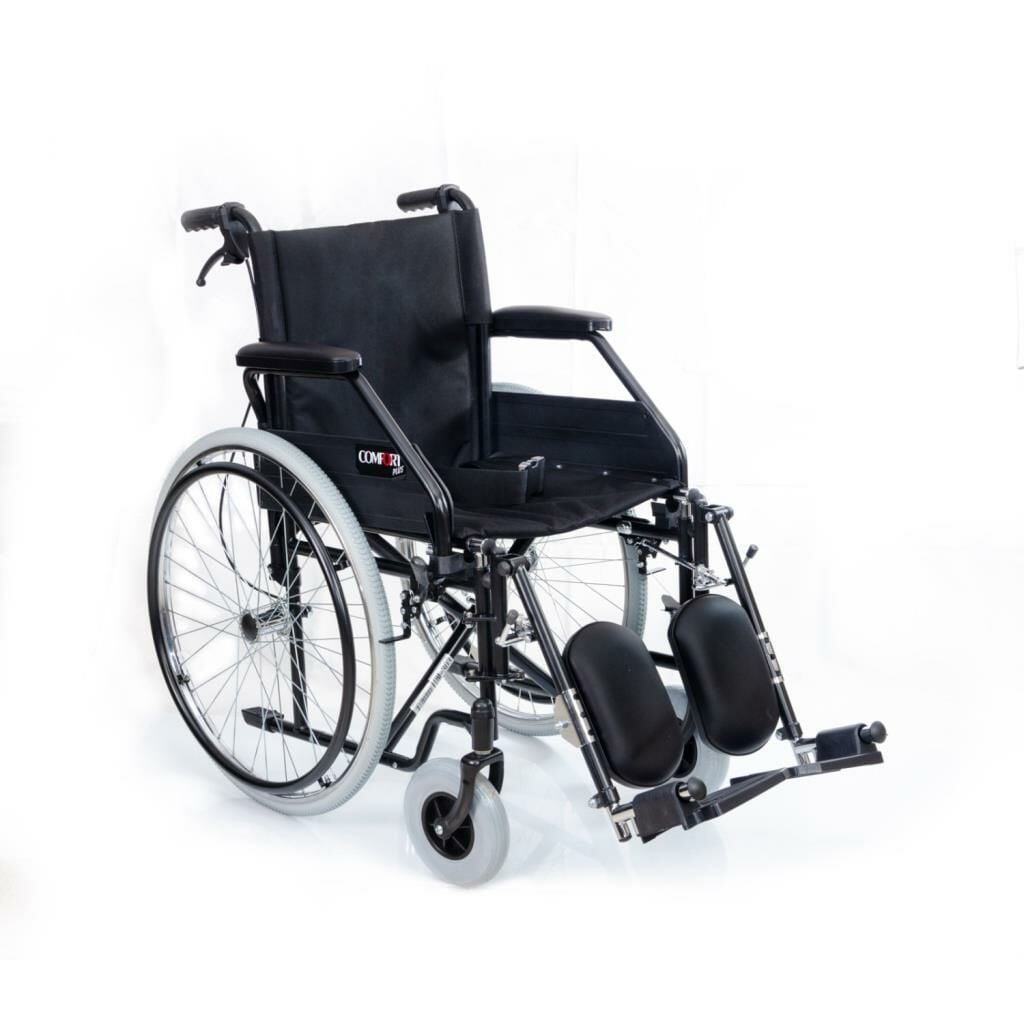 Comfort Plus DM-303 45 cm Özellikli Manuel Tekerlekli Sandalye – Refakatçi Frenli, Katlanabilir