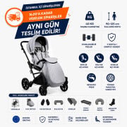 Mewa Engelli Çocuk Puseti Full Aksesuarlı | Avrupa Üretimi, Ayarlanabilir ve 8 Parça Aksesuar Setli Model